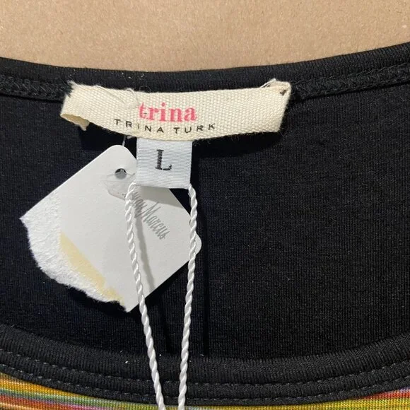 Trina Trunk Montecito Long Sleeve Bodycon Dress Size Large - Picture 4 of 5